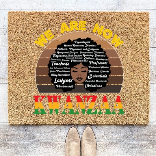 Celebrating All Passions with Kwanzaa Pride Coir Doormats