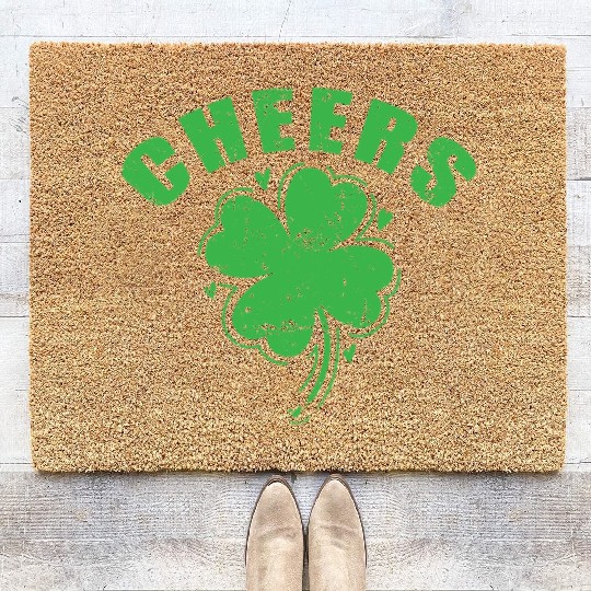 Cheers St. Patricks Day Coir Doormats