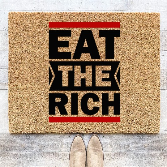 UAW President Shawn Fain Eat The Rich Coir Doormats