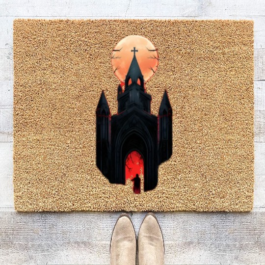 Midnight Citadel Coir Doormats