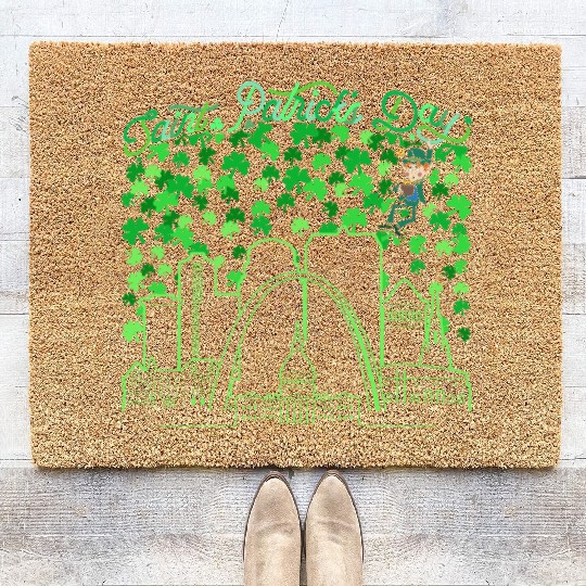 St. Louis Missouri Saint Patrick's Day Coir Doormats