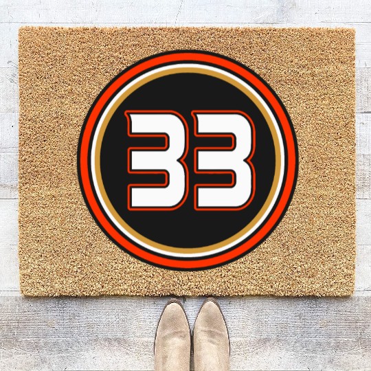 Jakob Silfverberg Number 33 Jersey Anaheim Ducks Coir Doormats
