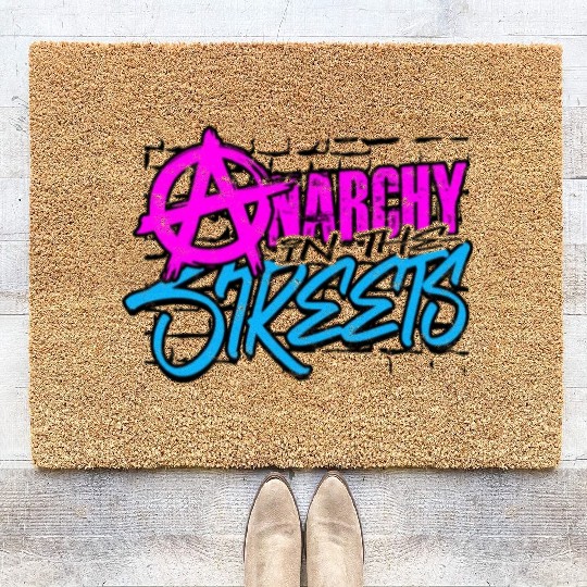 Anarchy in the Streets - Punk Coir Doormats