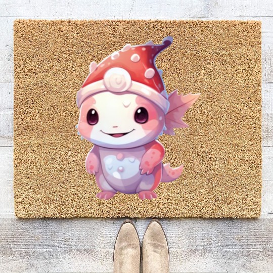 Christmas Delight Axolotl: Laughter Beneath the Ha Coir Doormats