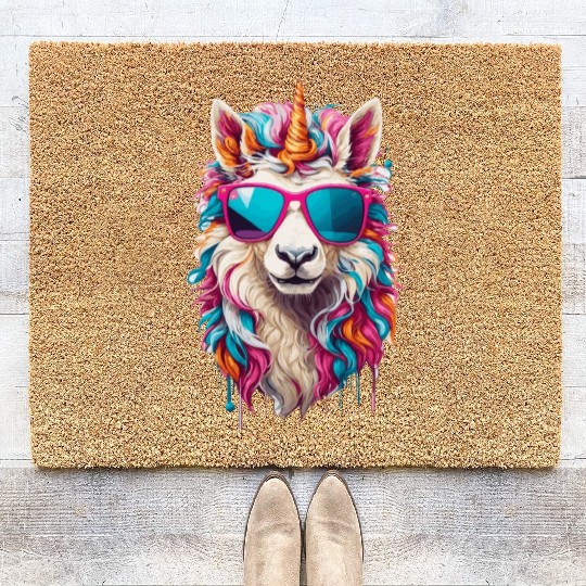 Magical Horse: A Rainbow Unicorn Adventure Coir Doormats