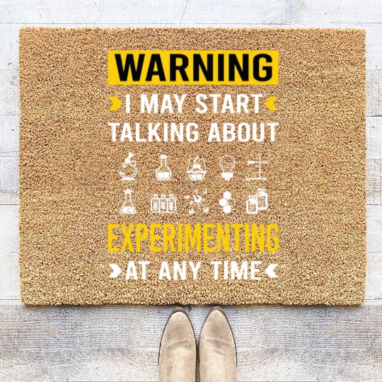 Experimenting Experiment Experimentator Laboratory Coir Doormats
