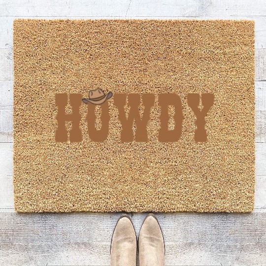 Howdy Rodeo Western Country Southern Coir Doormats
