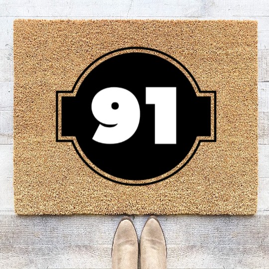 Congratulations Today 91 Years Old - Ninety-Nine Coir Doormats