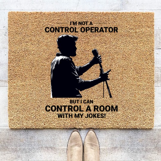 Ham Radio Operator Stand-Up Comedy Control Room Coir Doormats