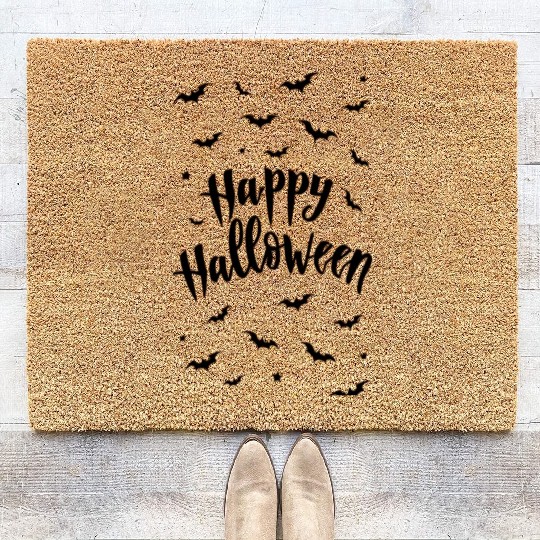 Happy Halloween brings joy and spookiness Coir Doormats