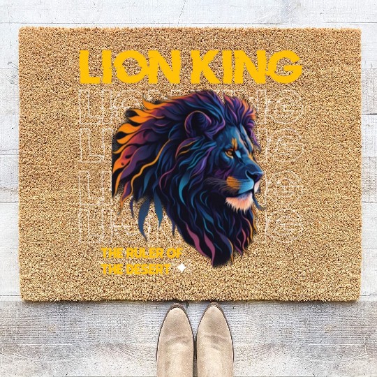 Vector Lion King Digital Accessor Coir Doormats