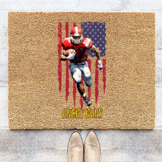 Angry Runs - American Football Coir Doormats