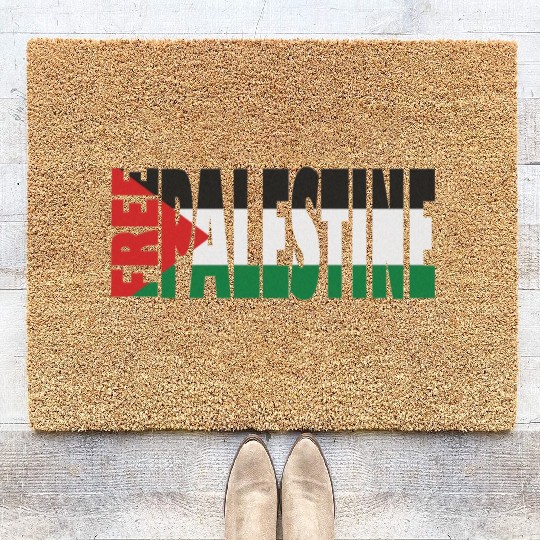 free palestine Coir Doormats