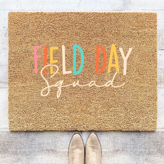 Field Day Squad Cool Student Teacher Last Day Of Coir Doormats