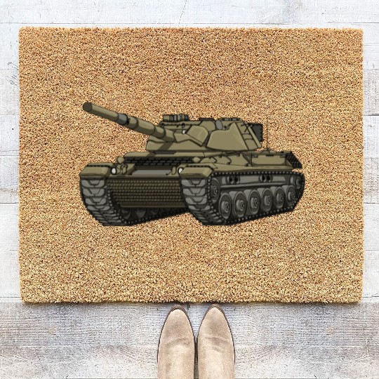 Tiger Tank World War II German Military Tank WW2ta Coir Doormats