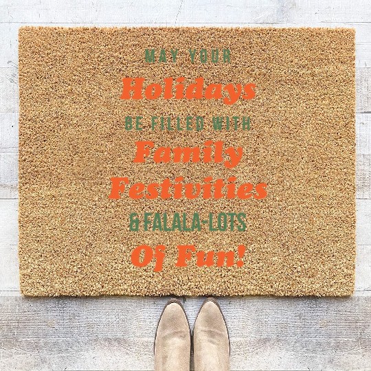 may your holidays filled with activities Coir Doormats
