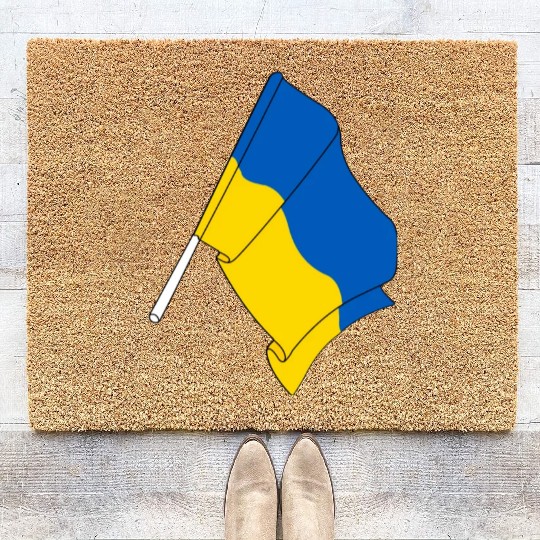 Flag of Ukraine Coir Doormats