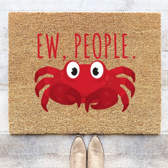 Ew People Sea Crab Coir Doormats
