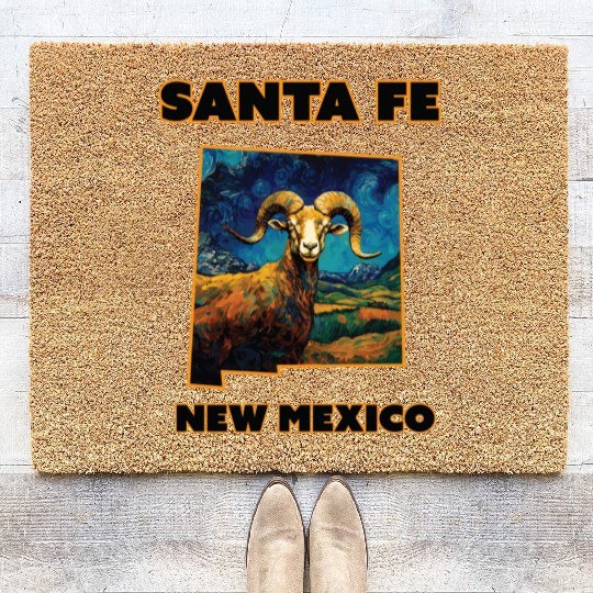 New Mexico - Big Horn Sheep Coir Doormats