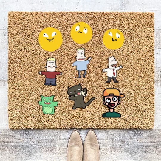 goofy ahh Coir Doormats