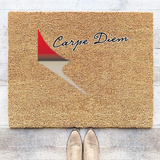 Carpe Diem. Time is Running Out Coir Doormats