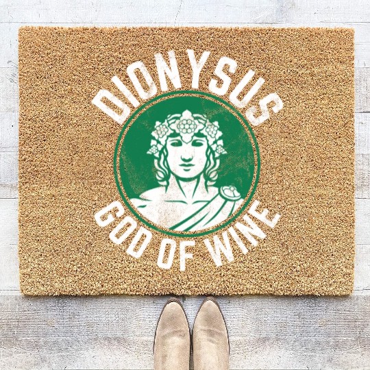 Dionysus Olympian God Of Wine Greek Mythology Coir Doormats