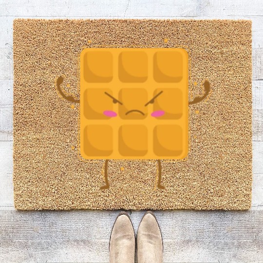 strong Waffle Baker Pastry Dough Coir Doormats