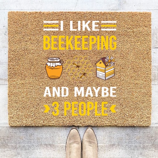 3 People Beekeeping Beekeeper Apiculture Coir Doormats
