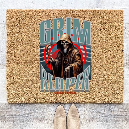 Grim Reaper Greetings Coir Doormats