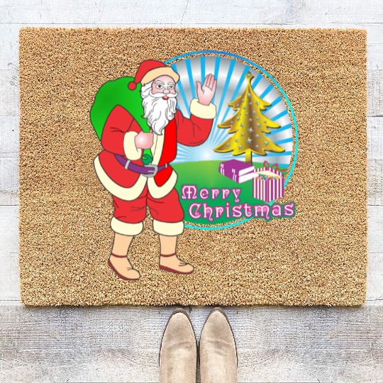 Merry Christmas Coir Doormats