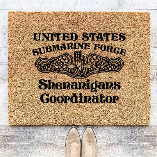 Us Submarine Force Shenanigans Coordinator Coir Doormats