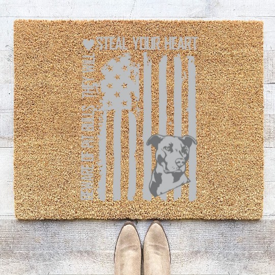 Pit Bull Gift For Dog Lover Coir Doormats