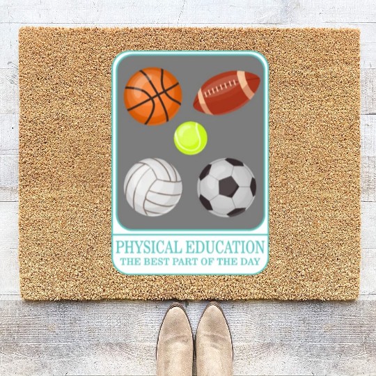 Physical Education Teacher Coir Doormats, P.E. Physical