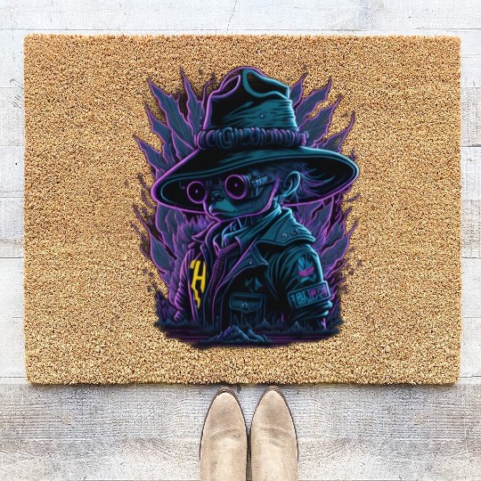 Black friday mouse Coir Doormats