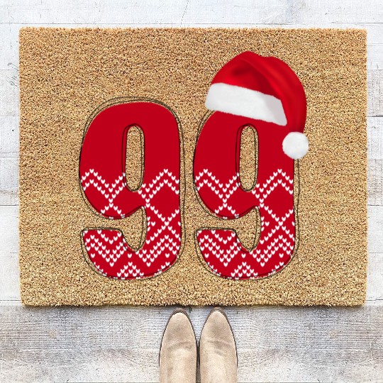 99 Christmas Number - Ninety Nine Coir Doormats