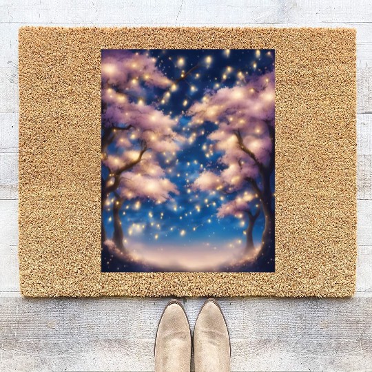 Cherry Blossom Tree Party Coir Doormats