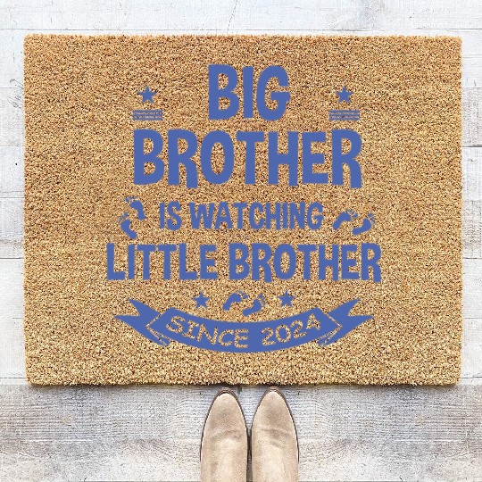 Big Brother Watching Little Brother 2024 Baby Coir Doormats