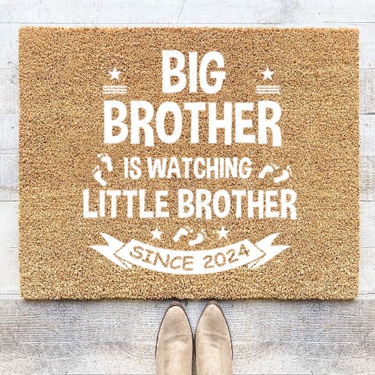 Big Brother Watching Little Brother 2024 Baby Coir Doormats