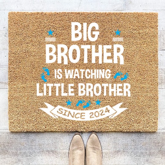 Big Brother Watching Little Brother 2024 Baby Coir Doormats