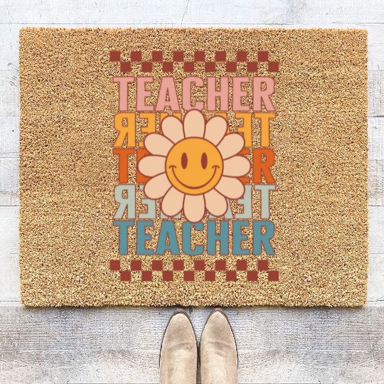 Elementary Teacher Coir Doormats, Teacher Teacher Teacher