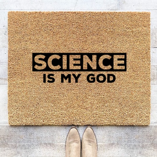 atheism skeptics atheists atheist science Coir Doormats