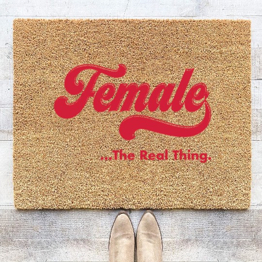 Female The Real Thing Coir Doormats