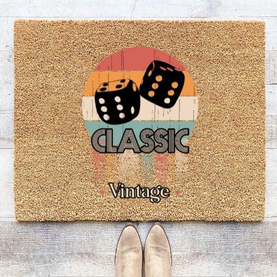 Vintage classic DICE Coir Doormats
