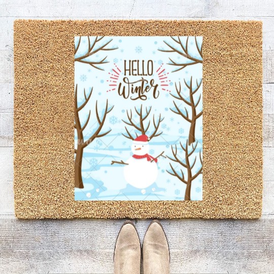 Hello Winter Wonderland Coir Doormats
