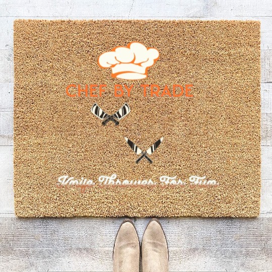 Chef By Trade Knife Thrower for Fun Coir Doormats
