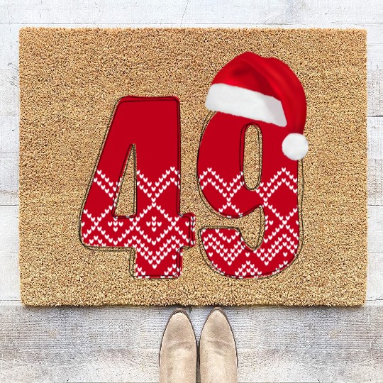 49 Birthday Years - Congratulations Forty Nine Coir Doormats