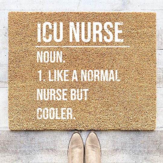 Registered Nurse RN Medical Hospital Healthcare Coir Doormats