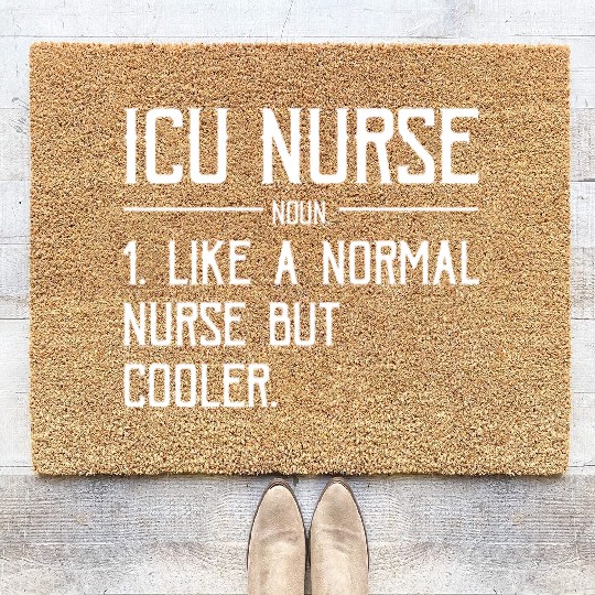 Registered Nurse RN Medical Hospital Healthcare Coir Doormats