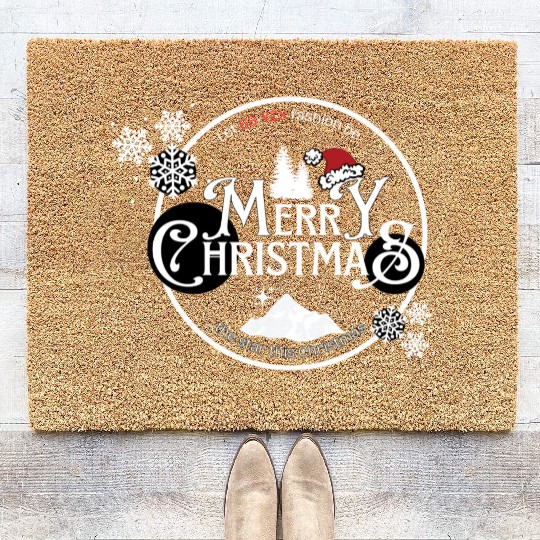 Merry Christmas fashion Coir Doormats