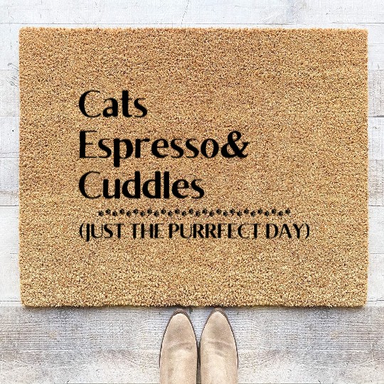 Espresso Funny Halloween Witch Coir Doormats